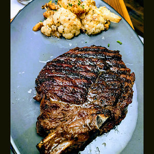Ribeye and roasted cauliflower