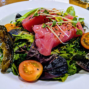 Ahi tuna poke salad