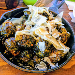 Fried brussel sprouts