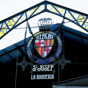 La Boqueria in Barcelona, Spain.