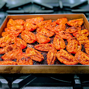 Roasted roma tomatoes