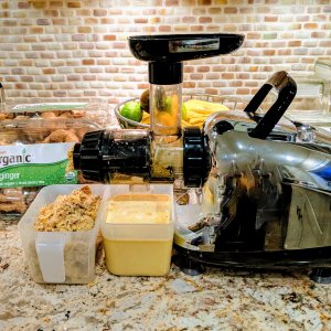 Juicing organic ginger