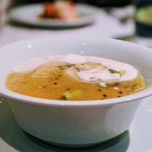 Cream of asparagus soup