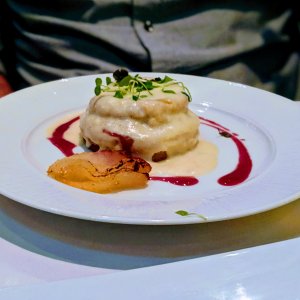 Blu cheese souffle