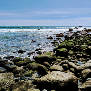 Dana Point rocky shore