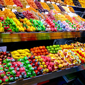 La Boqueria in Barcelona, Spain.