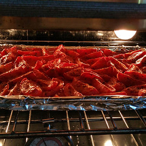 Roasting tomatoes