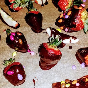 Chocolate covered fruit