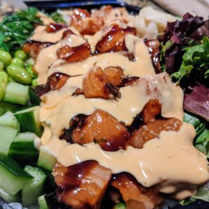 Salmon poke bowl