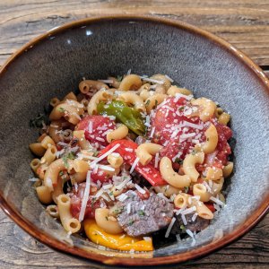 Organic green lentil pasta