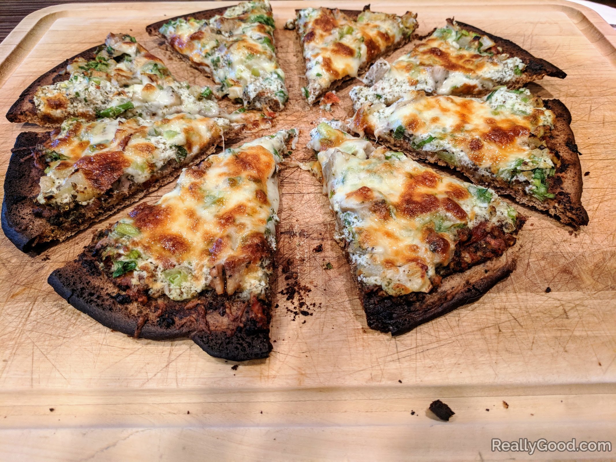Home made low carb pizza