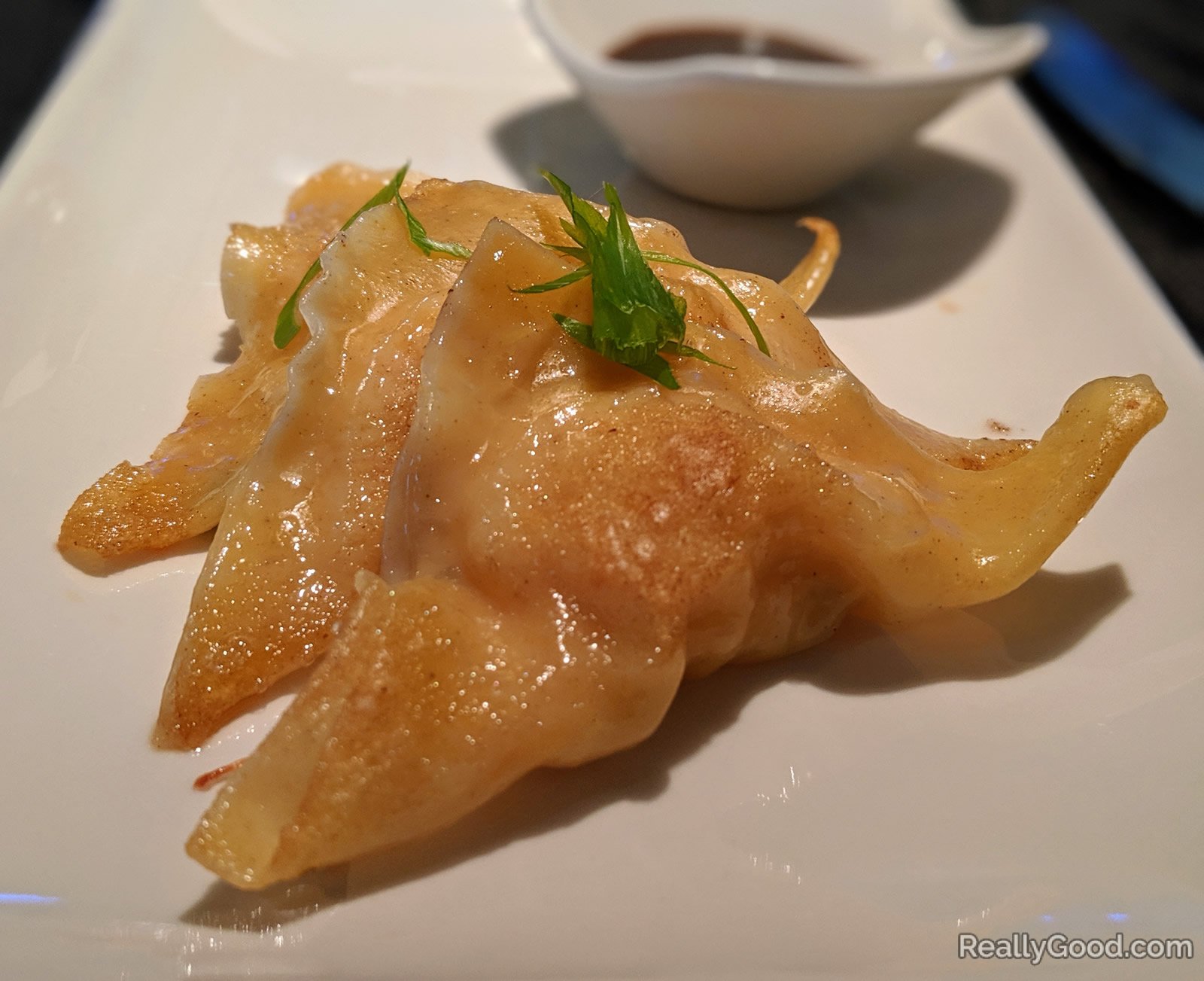 Lobster and shrimp wontons