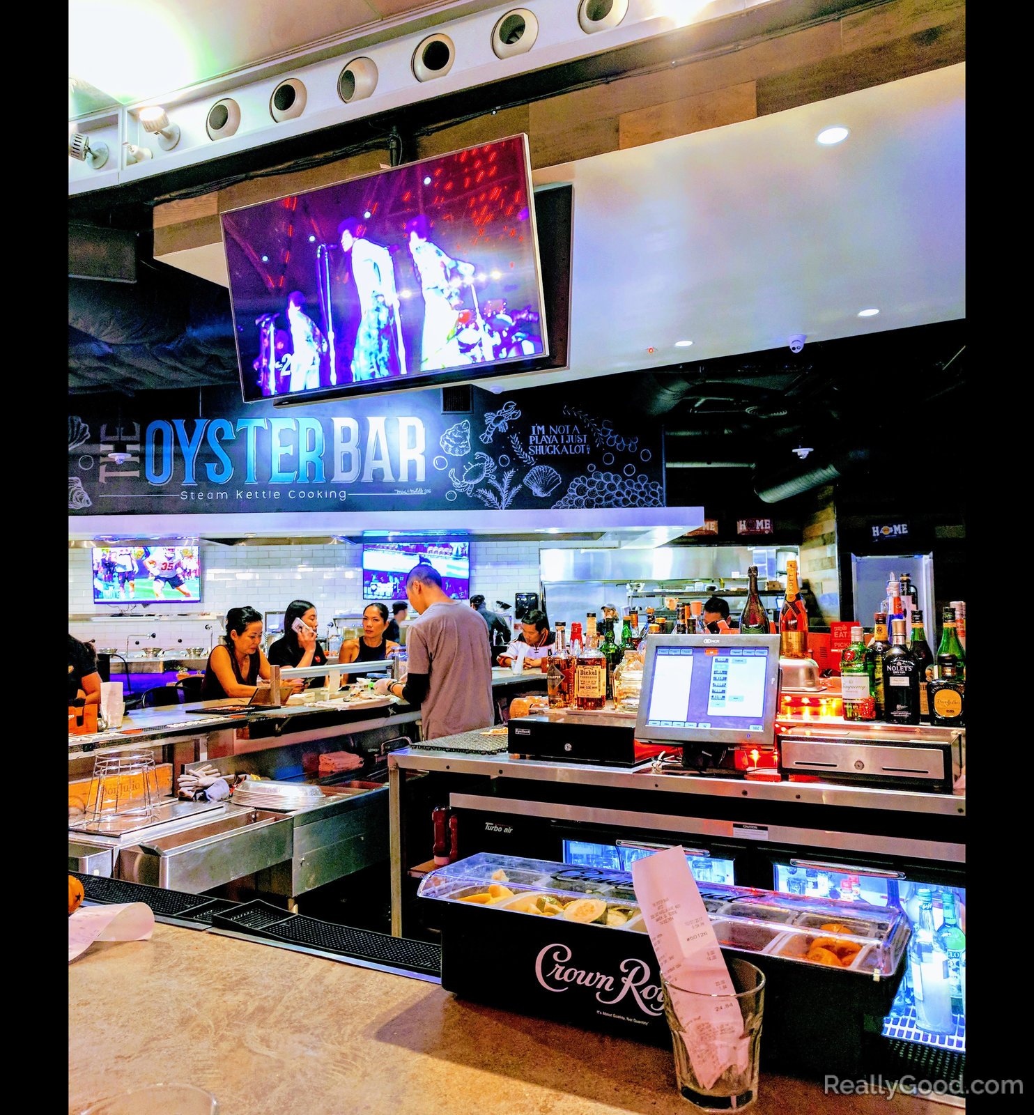 Oyster bar SKC in the train station Anaheim, California