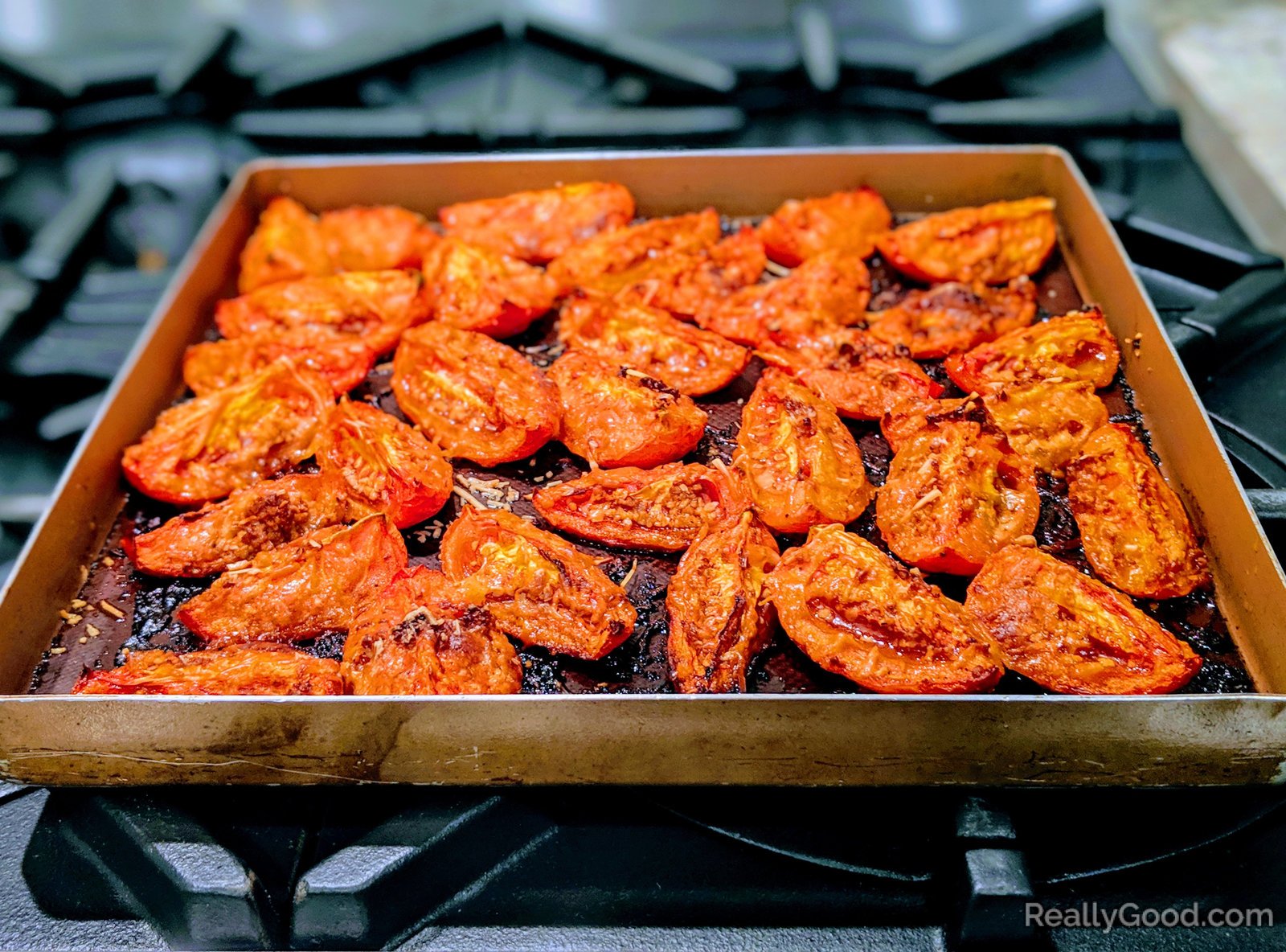 Roasted roma tomatoes