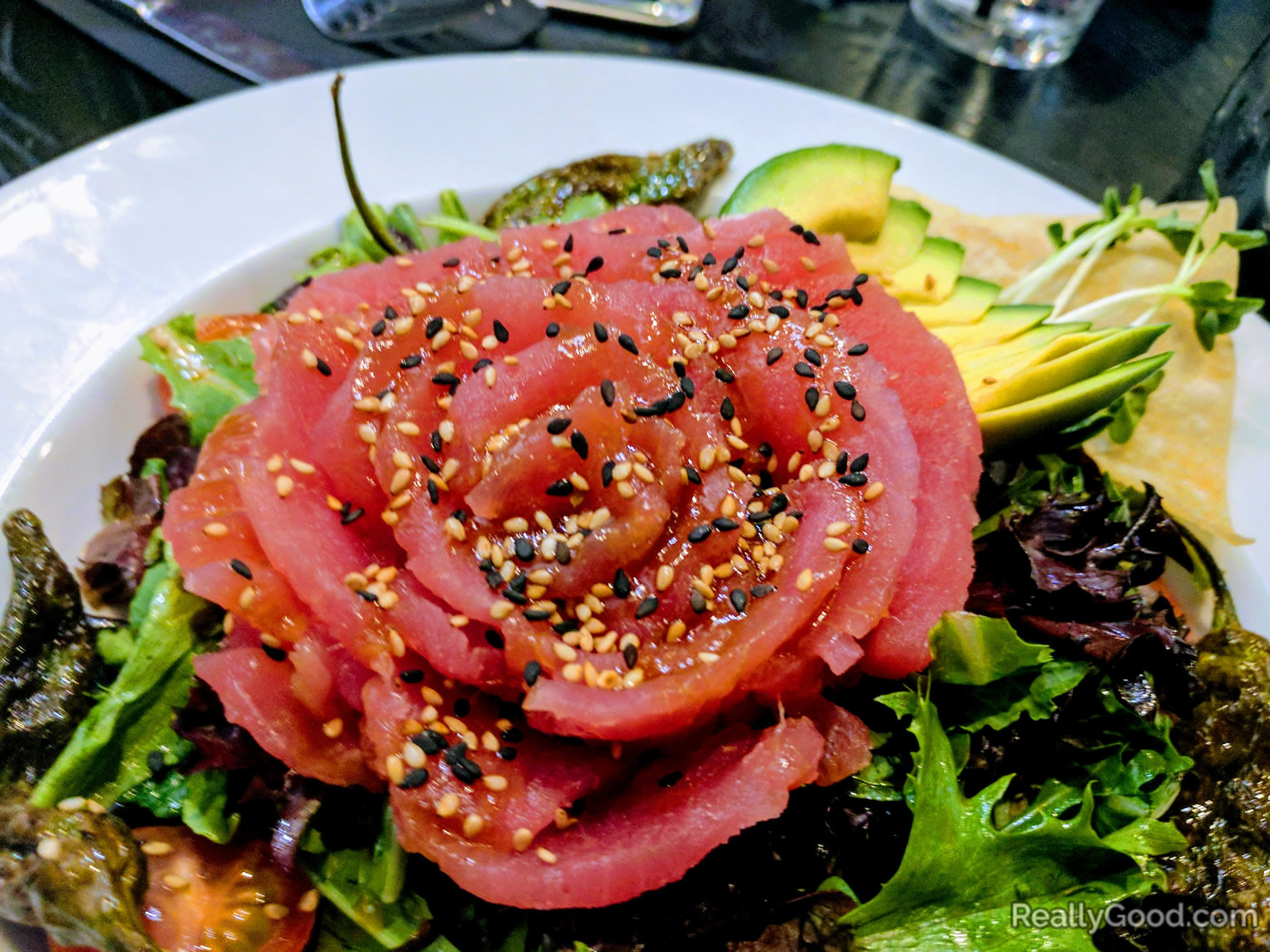 Sashimi ahi salad