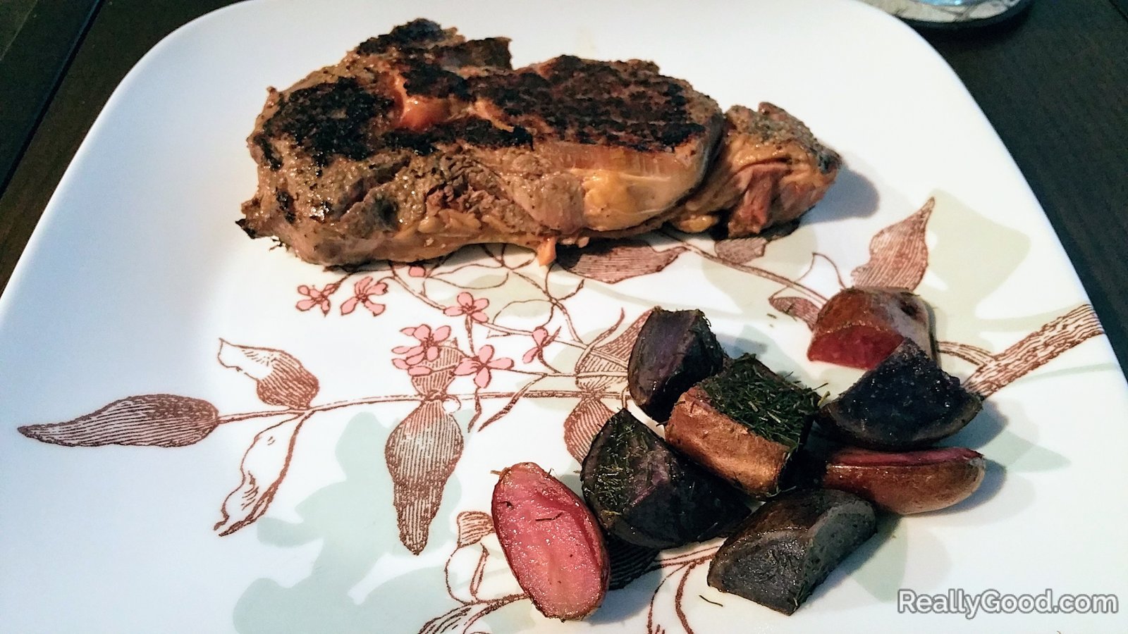 steak and potatoes